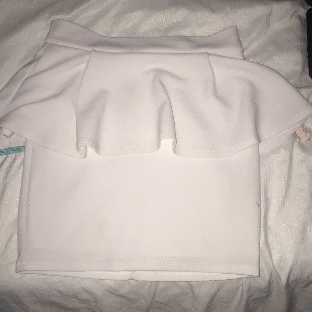 Pencil skirt with flowy top